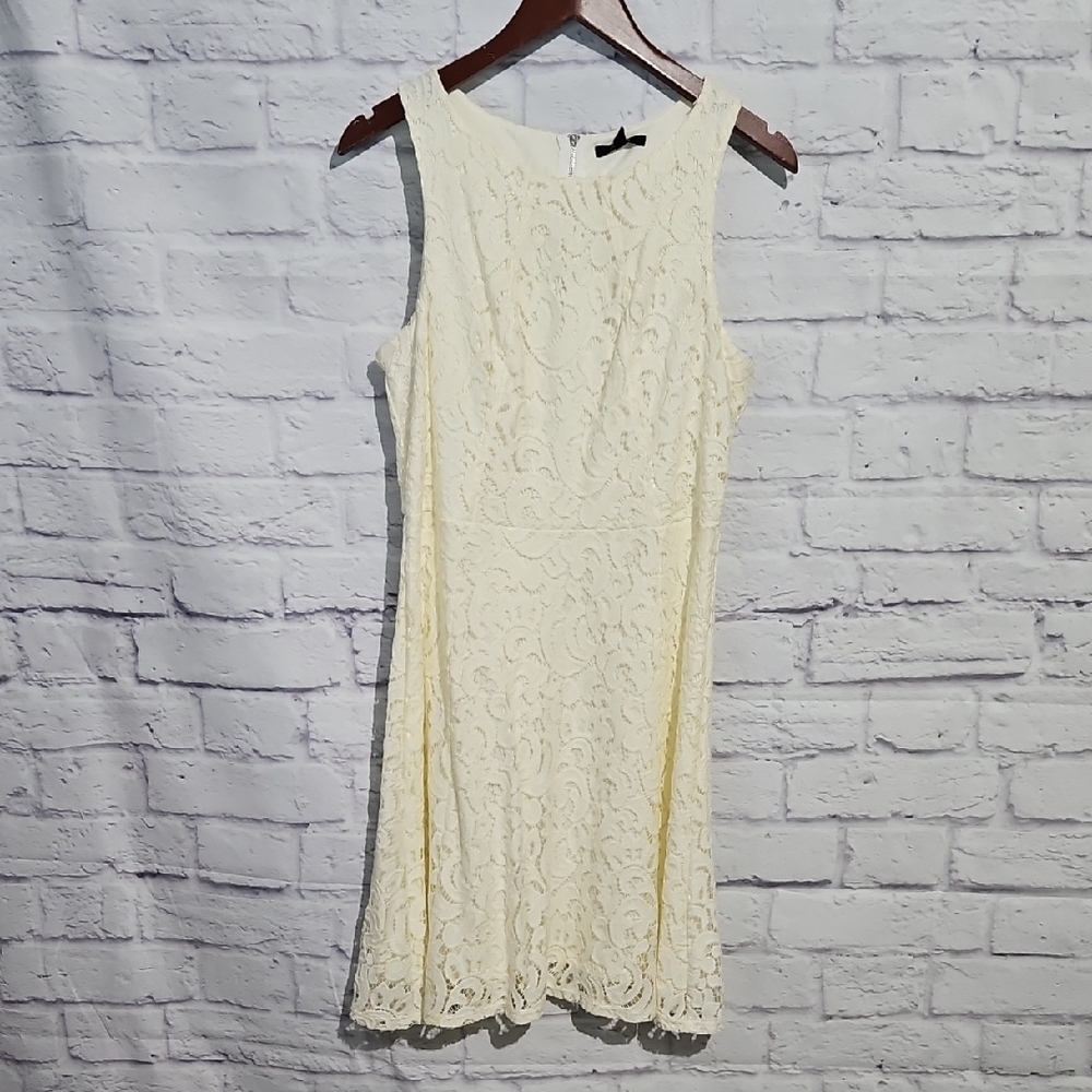 Apt. 9 Elegant Cream Lace Mini Dress